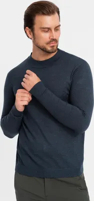 Obrázek produktu pro Ombre Clothing Pánský klasický svetr Mahtab navy S