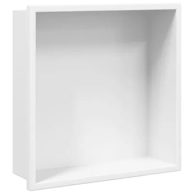 Obrázek produktu pro Nika do sprchového koutu matná bílá 32x32x9 cm nerezová ocel