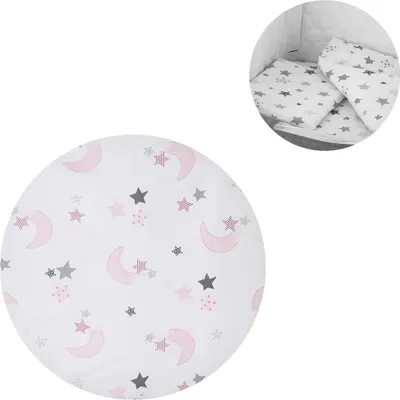 Produktbild von Chipolino 4-teiliges Bettwsche Set, Kissen, Kissenbezug, Steppdecke, Bettlaken wei/rosa
