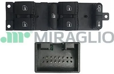 Produktbild von MIRAGLIO 121/VKB76008 Fensterheberschalter für VW Golf IV Schrägheck (1J1) Vorne Links Fensterheber Schalter