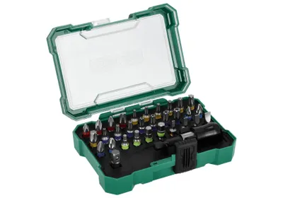 Produktbild von Satz von Bits in S2 Stahl und Adapter 32 Stück Stalco
