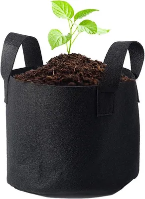 Productafbeelding van Plantenzak van 10 gallon, 28x40 cm, met handgreep, geschikt voor bloemen en groenten