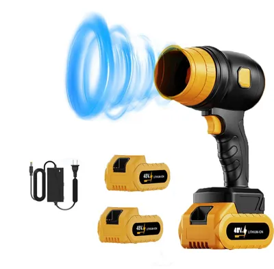 Produktbild von Turbo Gebläse Akku mit 48V Batterien18000RPM Elektrische Staubgebläse Luftbläser zum Wegblasen von Laub, Schnee, Staub, Blaskraft