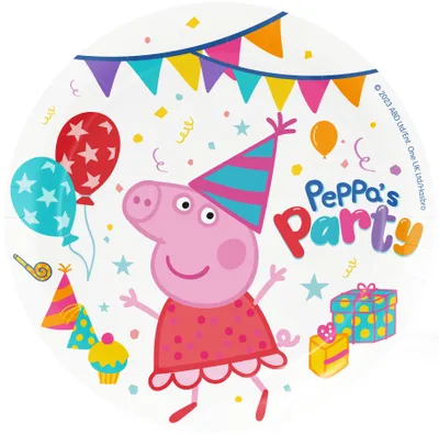 Produktbild von 8 Papp-Teller Peppa Wutz Schwein Kindergeburtstag