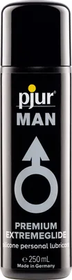 Produktbild von pjur MAN PREMIUM EXTREMEGLIDE - Hochkonzentriertes Gleitgel auf Silikonbasis für Männer - für extra lange Gleitfähigkeit (250ml)