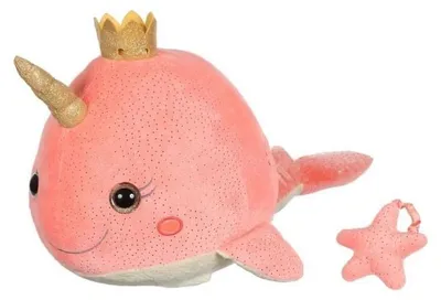 Imagen del producto de BellaBloo: Narval de peluche musical y luminoso, 35 cm