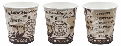 Produktbild von 80x Kaffeebecher Getränkebecher 'Coffee Mountain' 180 ml