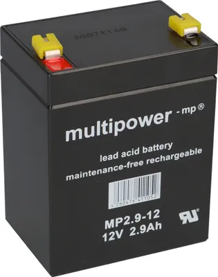 Immagine prodotto di Batteria al piombo Amazon Multipower MP2,9-12 Pb 12V  2,9Ah