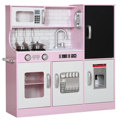 Productafbeelding van AIYAPLAY Kinderkooktoestel, speelkeuken met speeltelefoon, schoolbord, magnetron