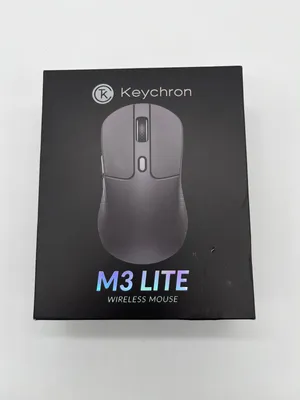 Obrázek produktu pro Keychron M3, Pro praváky, Optický, RF Wireless + USB Type-C, 12000 DPI, Černá