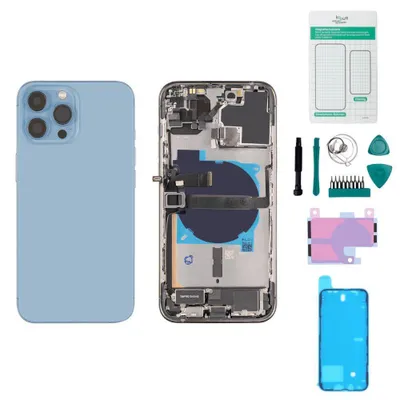 Produktbild von iPhone 13 Pro Max Gehäuse mit Backcover Sierrablau - Set