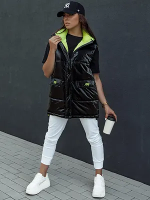 Immagine prodotto di Gilet lungo trapuntato da donna MAYLO nero S-M