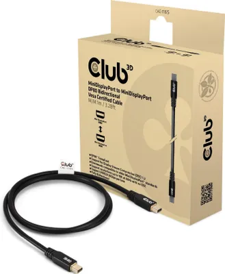 Produktbild von Club3D Kabel MiniDP 2.1 <-> MiniDP 2.1 1m 10K60Hz St/St retail