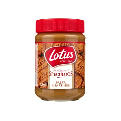 Produktbild von Lotus Speculoos Pasta a Tartiner Spekulatius Brotaufstrich im Glas 400 Gramm