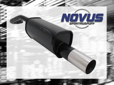 Produktbild von NOVUS SPORTAUSPUFF Gruppe N ESD 1x 90mm RL-Design VW LUPO Typ 6X + SEAT AROSA