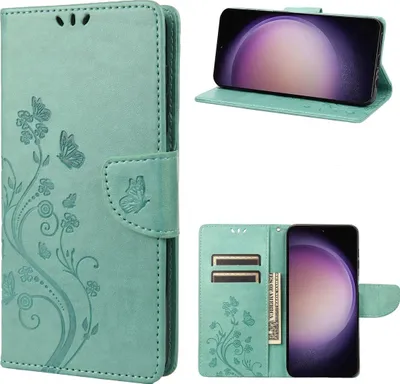 Produktbild von König Design Hülle kompatibel mit Kunstleder Handyhülle - Handy Case Grün