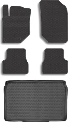 Produktbild von Gummi Kofferraumwanne + Fußmatten Set für Opel Corsa F, Bj. 2019-