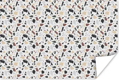 Produktbild von MuchoWow® Poster Textur - Terazzo - Muster 120x80 cm - Bilder