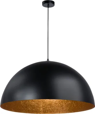 Zdjęcie produktu dla Lampa wisząca dekoracyjna czarno-miedziana okrągła kopuła 35 cm do salonu nad stół Sfera 1xE27 15W Sigma Lighting