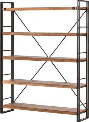 Produktbild von home24 Regal - 4 Fächer - Akazie Massiv / Metall - Breite 150 cm