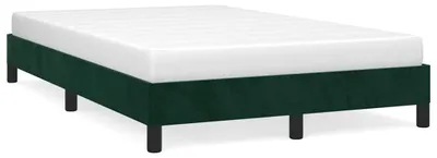 Produktbild von vidaXL Bettgestell ohne Matratze Dunkelgrün 120x200 cm Samt