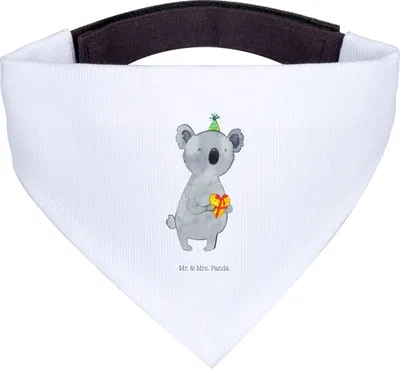 Produktbild von Mr. & Mrs. Panda Hund Halstuch Koala Geschenk - Weiß - Party, Tuch, Für Hunde, Hunde-Halstuch, Geburtstag