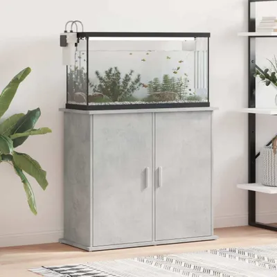 Produktbild von "2026 Promotion" Aquariumständer Betongrau 81x36x73 cm Holzwerkstoff - Sonstiges Aquarienzubehör CC29795