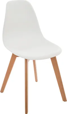 Obrázek produktu pro Moderní dětská židle v bílé, plastová židle, ergonomická židle, bílý dětský nábytek
