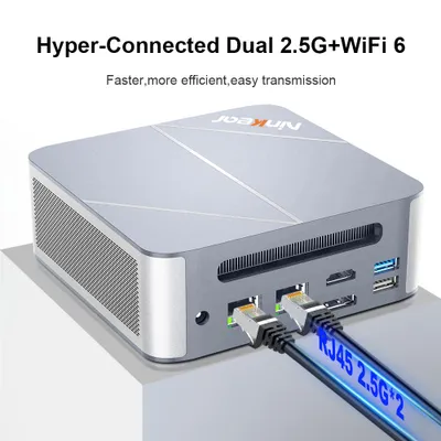 Immagine prodotto di Mini PC - 16 GB di RAM - 1 TB di SSD - Processore AMD Ryzen 7 - Windows 11 - Desktop compatto