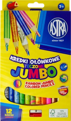 Zdjęcie produktu dla Zestaw kredek tęczowy ASTRA 4199
