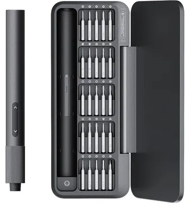 Produktbild von Feinmechaniker Schraubendreher Set mit 25 Präzisionsbits, 0.2 N.m Akkuschrauber, USB-C, Aluminiumlegierung