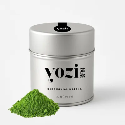 Produktbild von Yozi Premium Matcha Pulver 30g – Ceremonial Grade aus Kagoshima, Japan – Erste Ernte & Pestizidfrei