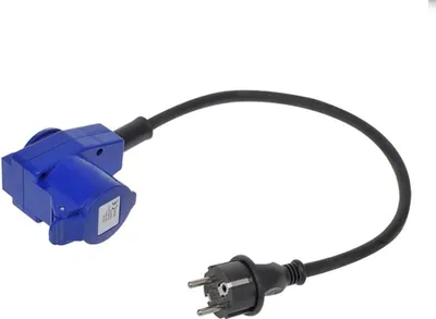 Produktbild von ProPlus CEE Adapterkabel 40 cm mit Schuko-Stecker für Wohnmobil und Camping