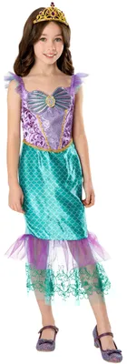 Produktbild von Disney Mädchen Kostüm Kleid Ariel Mehrfarbig 140
