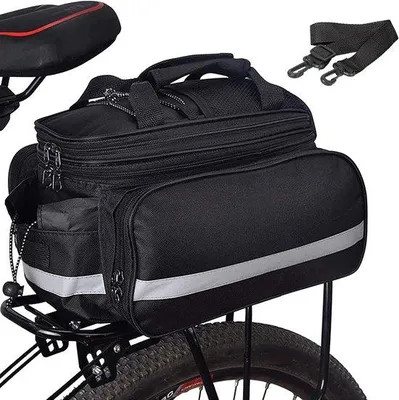 Produktbild von Famanu Fahrradtasche 27L - Große Seitentaschen mit Schultergurt und Regenhülle