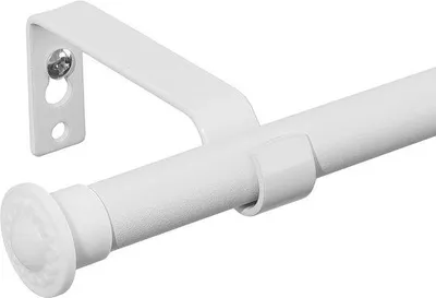 Produktbild von Robustes Wandstab 76-238 cm, mattweiß
