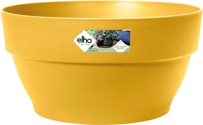 Produktbild von Pflanzschale Elho vibia campana Kunststoff Ø 34 cm H 17,4 cm honigfarben