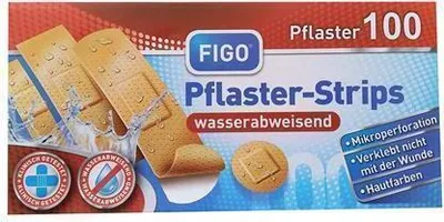 Produktbild von Hochwertige 1000 Pflaster-Strips wasserabweisend hautfarben in 4 Größen für flexible Wundversorgung