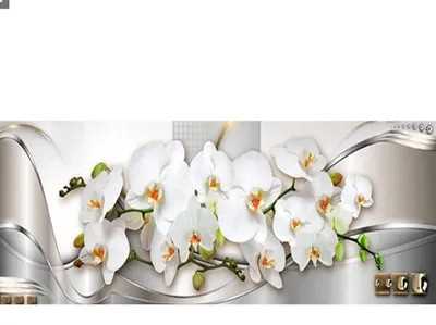 Obrázek produktu pro Diamantová malba, orchideje, rozměry 110 x 50 cm, malování podle čísel, dekorace na zeď