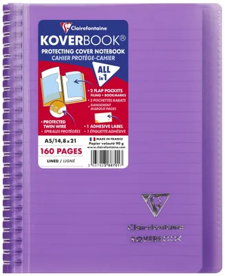 Produktbild von Clairefontaine Koverbook kar PP A5 80Bl st