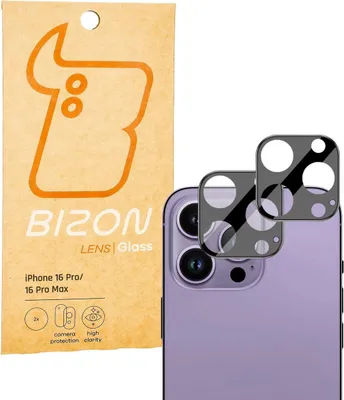 A product packaging and a smartphone with camera lens protectors are shown.