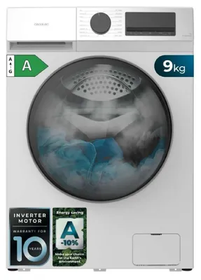 Zdjęcie produktu dla Pralka o pojemności 9 kg i prędkości 1400 obr./min, 15 programów, , silnik Inverter Plus, SteamMax.