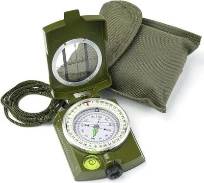 Produktbild von Famanu Militärkompass Wasserfest und Stoßfest - Ideal für Outdoor-Aktivitäten