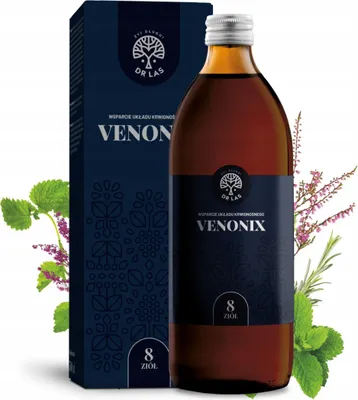 Image de Complément alimentaire liquide Dr. Las Venonix, 500 ml, à base d'extraits de plantes