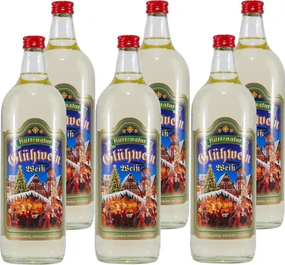 Produktbild von Hüttenglut Glühwein-Weiß (6 x 1,0L)
