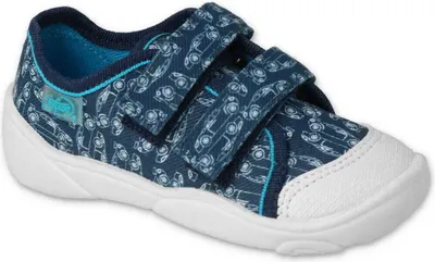 Produktbild von Jungen Canvas-Sneakers Befado 907P158 Blau, Autos, Klettverschluss