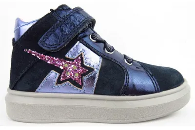 Produktbild von Richter Velour Sneaker high Blau in Gr. 30