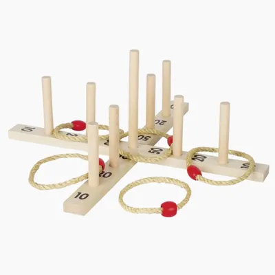 Obrázok produktu pre Ringwurfspiel mit 5 Sisalringen