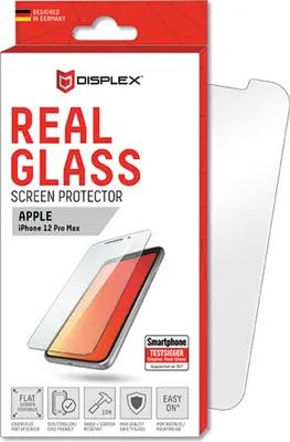 Produktbild von Displex Panzerglas (10H) für Apple iPhone 12 Pro Max, Montagerahmen, Tempered Glas, kratzer-resistente Schutzfolie, hüllenfreundlich, Apple, iPhone 12 Pro Max, Trockene Anwendung, Schlagfest, Kratzresistent, Staubresistent, Transparent, 1 Stück(e)