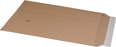 Produktbild von 100 x Versandtasche Versandverpackung aus Wellpappe 335x500x50mm DIN A3 mit Selbstklebeverschluss & Aufreißfaden